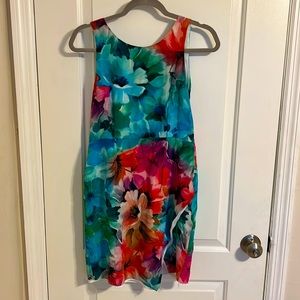 Yumi Kim for Anthropologie beautiful foral mini dress with side slit size M